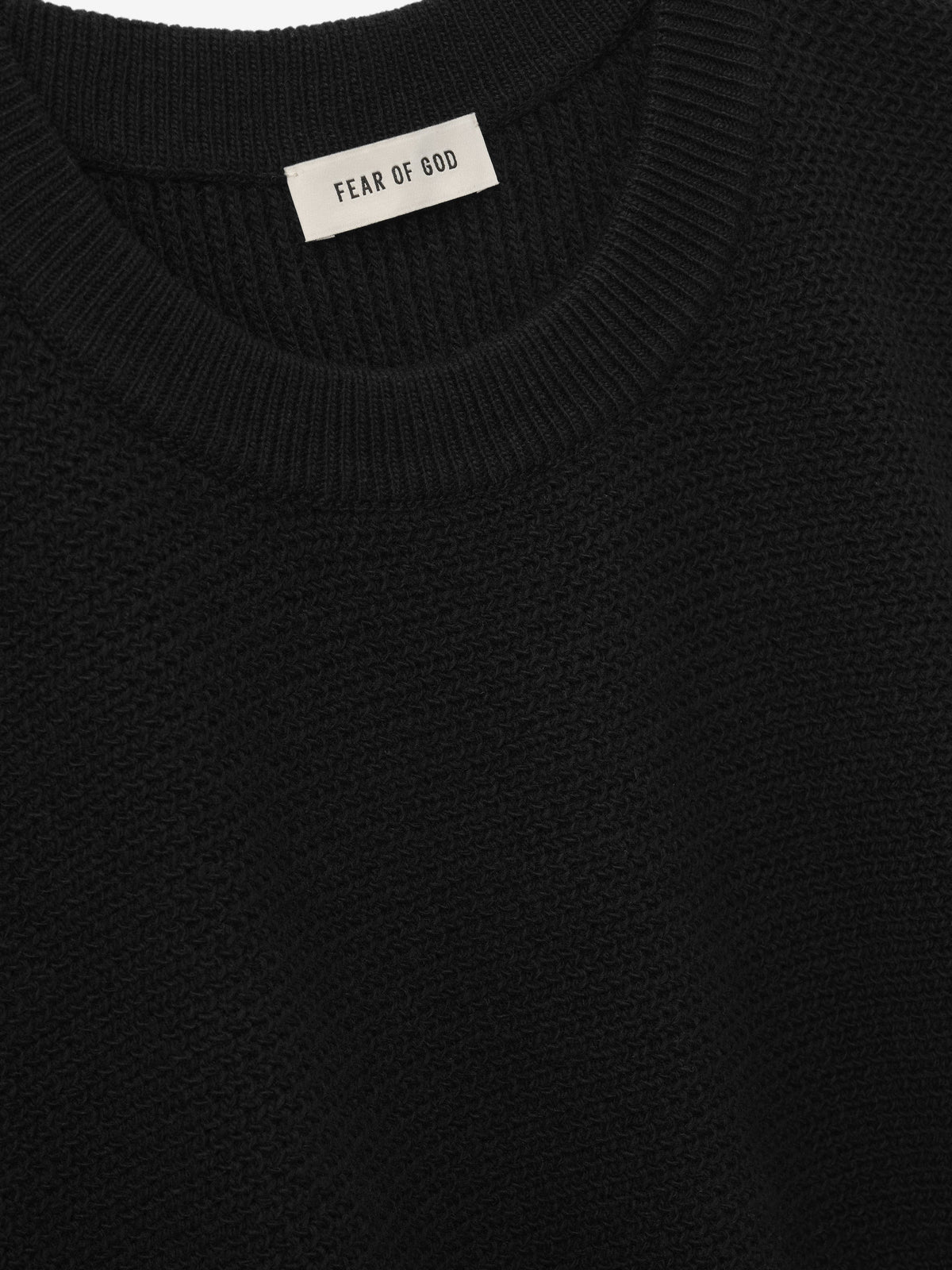 Wool Rib Crewneck Sweater