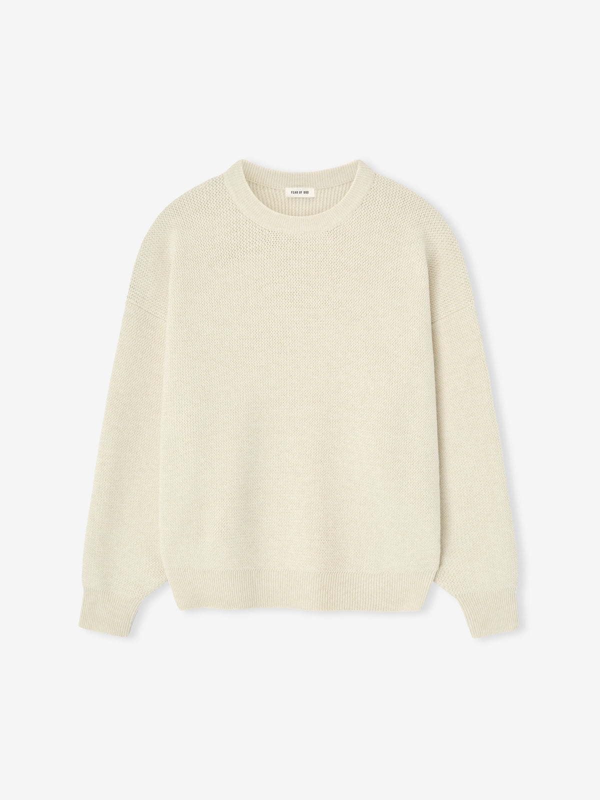 Wool Rib Crewneck Sweater