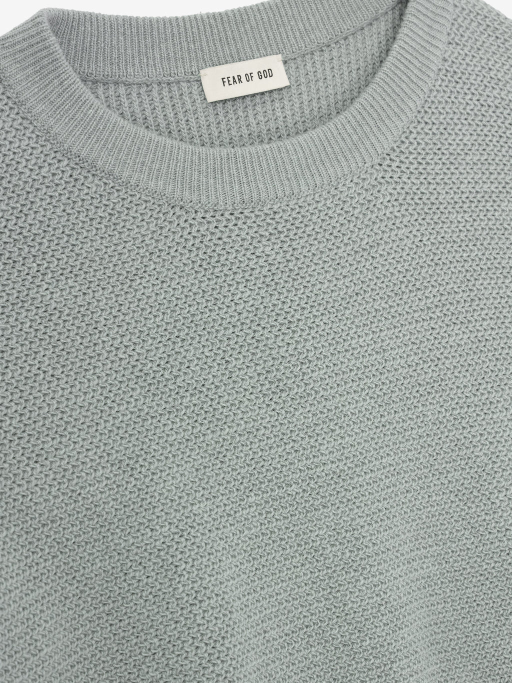 Wool Rib Crewneck Sweater
