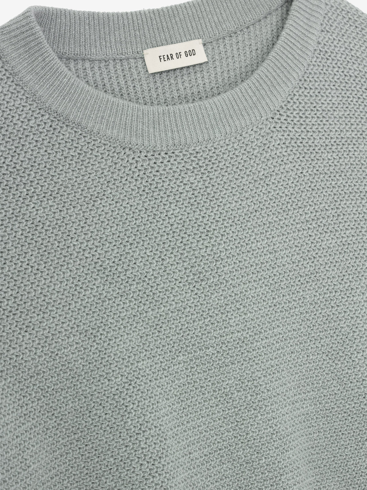 Wool Rib Crewneck Sweater