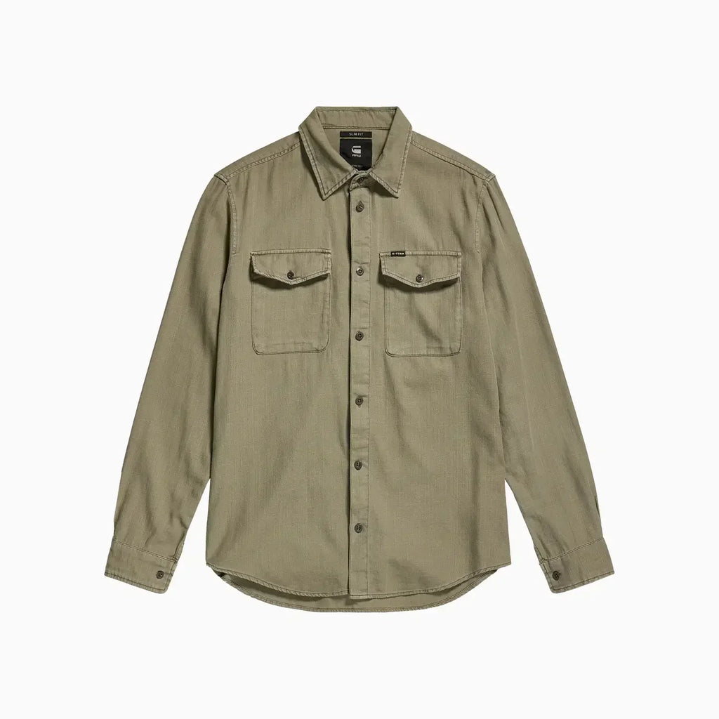 Men's Marine Slim Long Sleeved Shirt