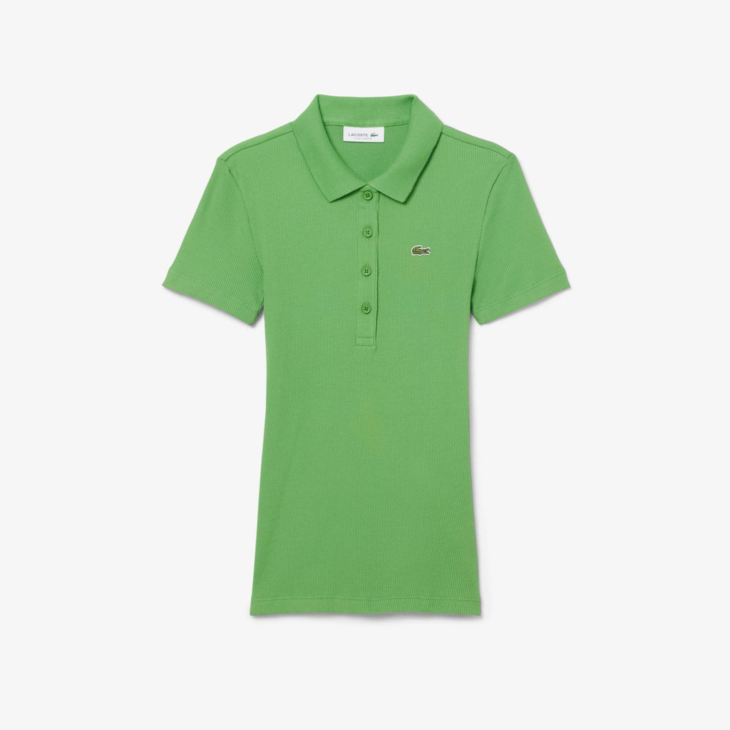 Lacoste Slim Fit L.12.D Ribbed Cotton Polo Shirt - view 5