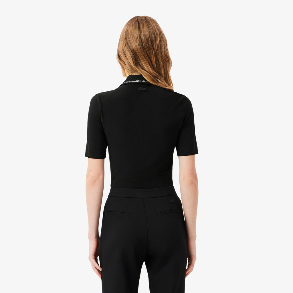 Lacoste L.12.D Slim Fit Diamanté Pop Polo Shirt - view 5