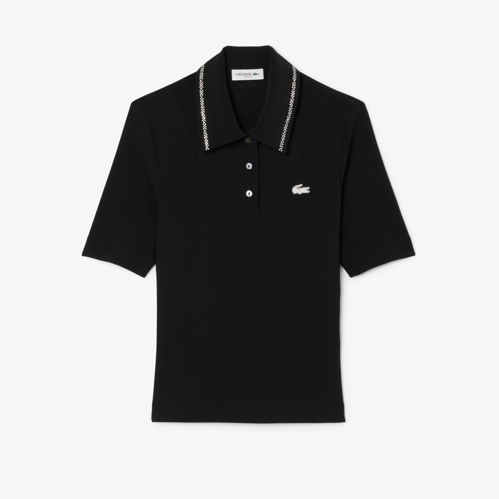 Lacoste L.12.D Slim Fit Diamanté Pop Polo Shirt - view 3