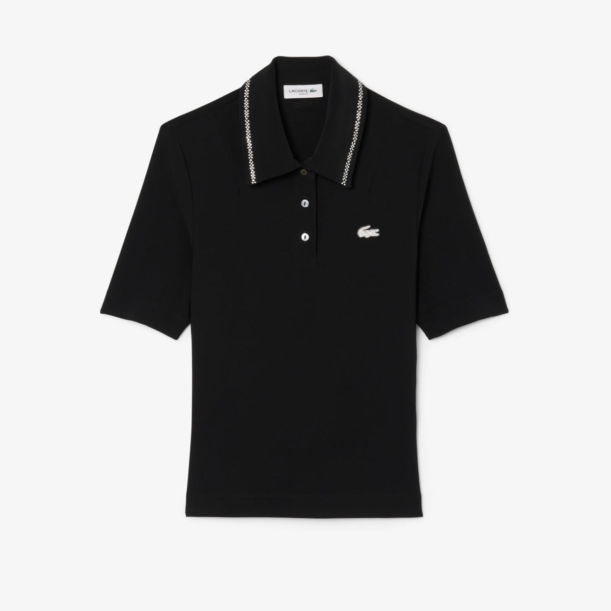 Lacoste L.12.D Slim Fit Diamanté Pop Polo Shirt - view 3