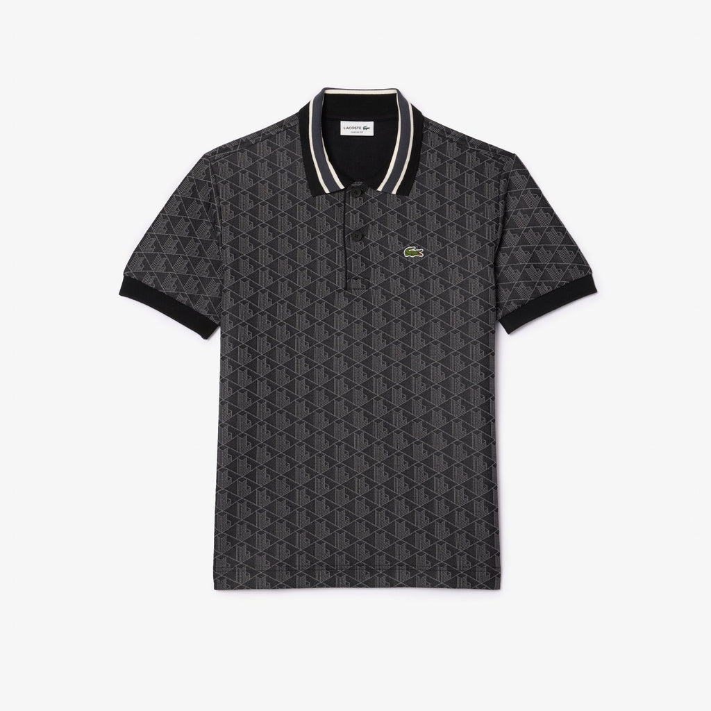 Lacoste Classic Fit Monogram Jacquard Polo Shirt