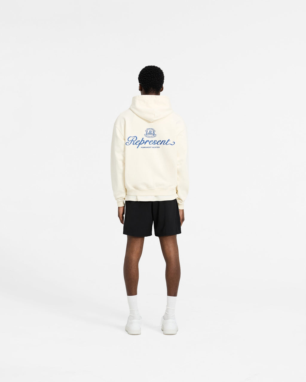 Permanent Vacation Zip Up Hoodie - Antique White