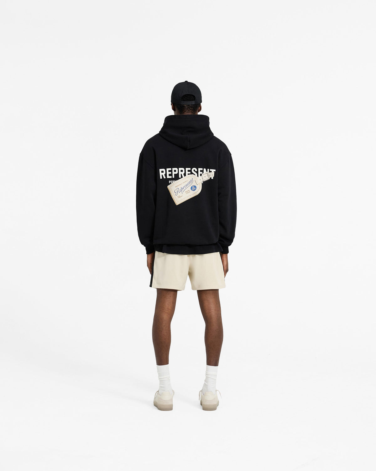Luggage Tag Hoodie - Jet Black