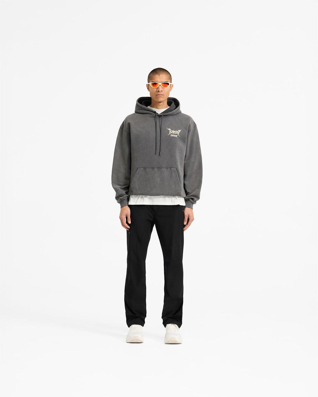 Team 247 X END Oversized Hoodie - Washed Grey