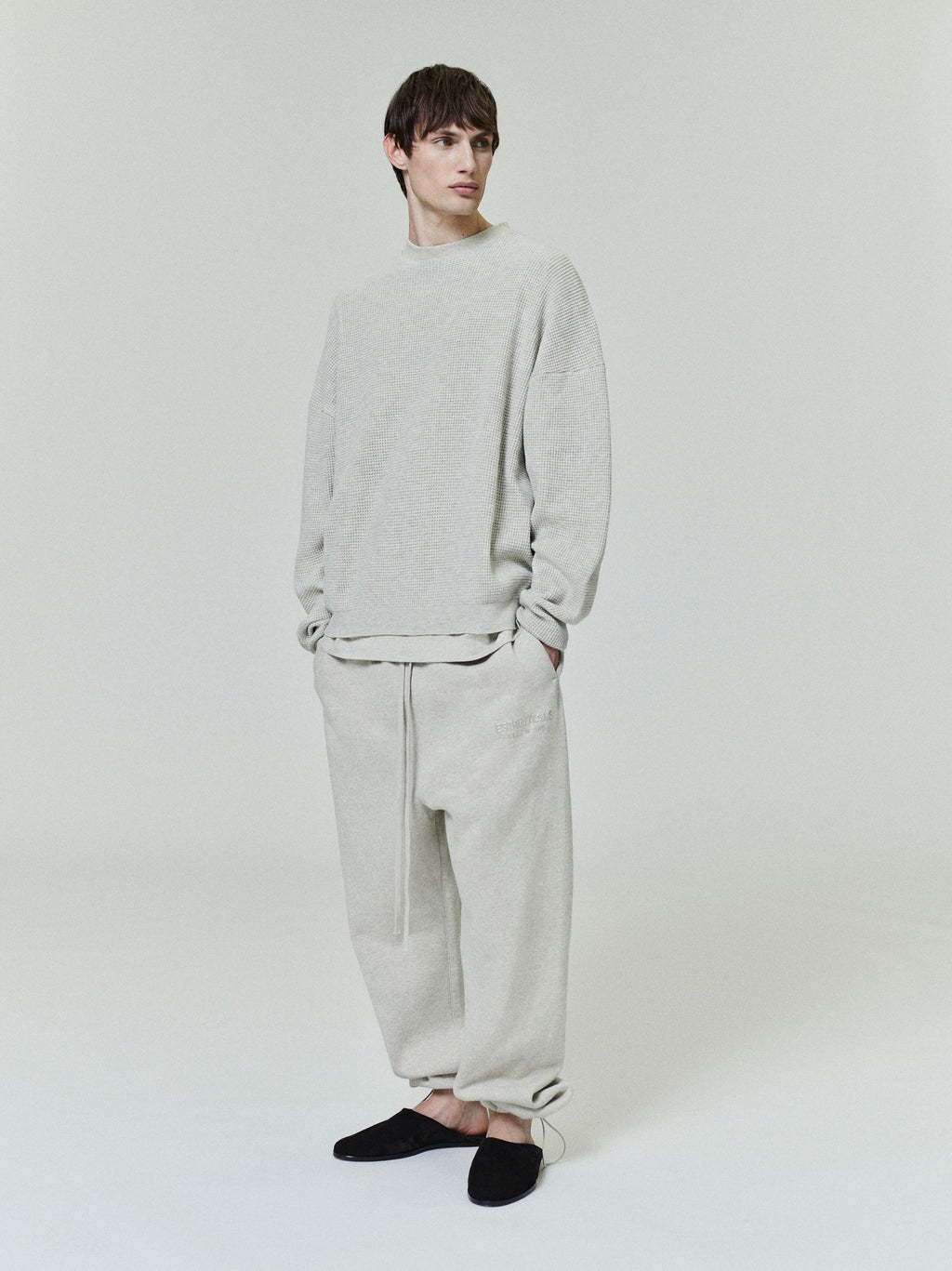 Waffle Crewneck Sweater