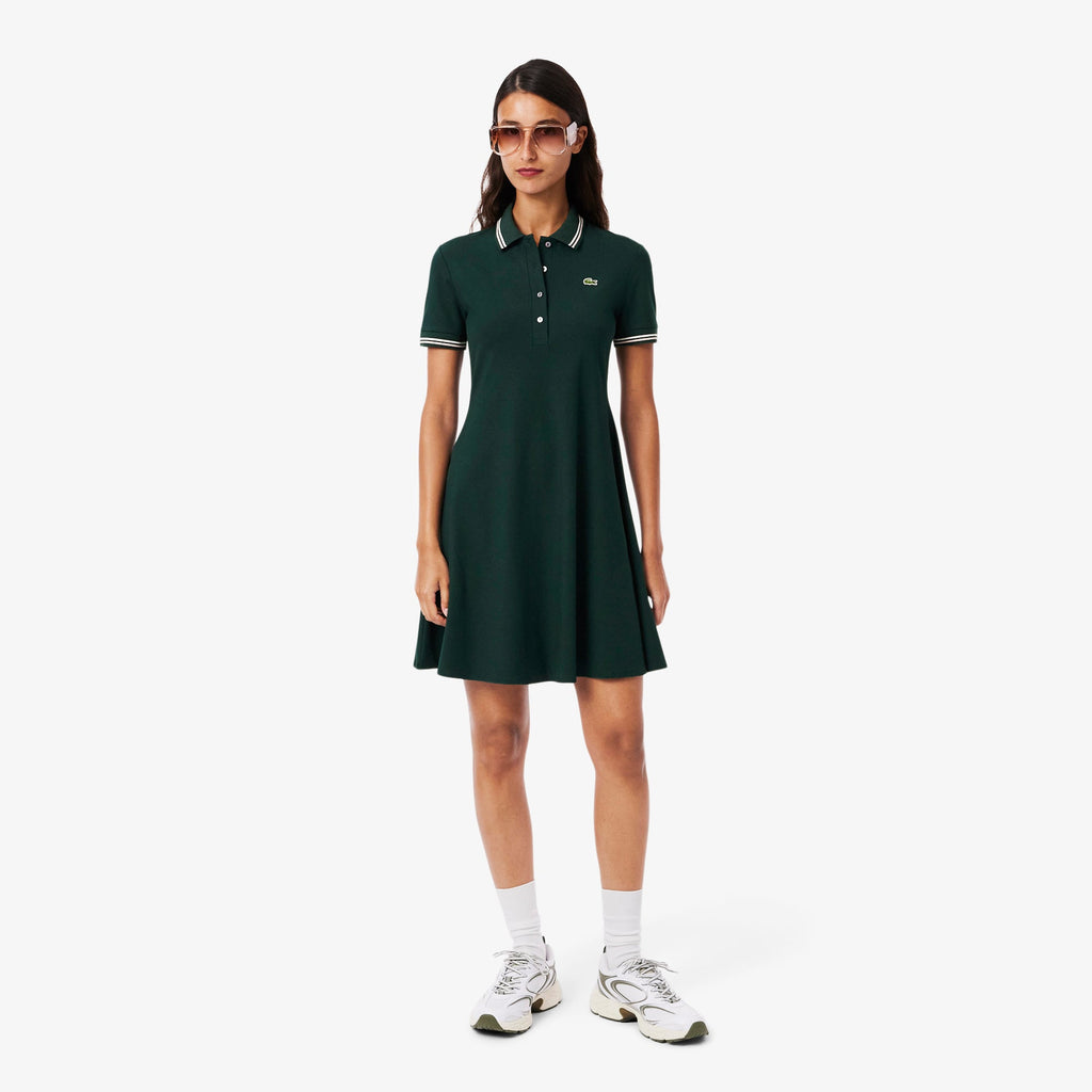Lacoste Stretch Polo Collar Skater Dress - view 2