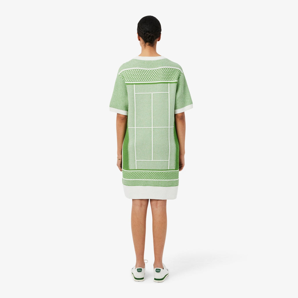 Lacoste Tennis Court Jacquard Sweater Dress - view 4