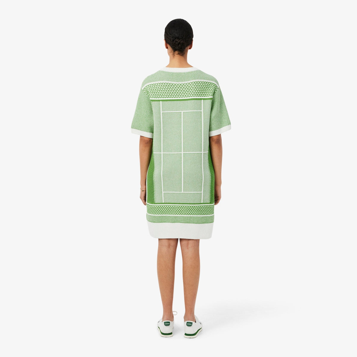 Lacoste Tennis Court Jacquard Sweater Dress - view 4