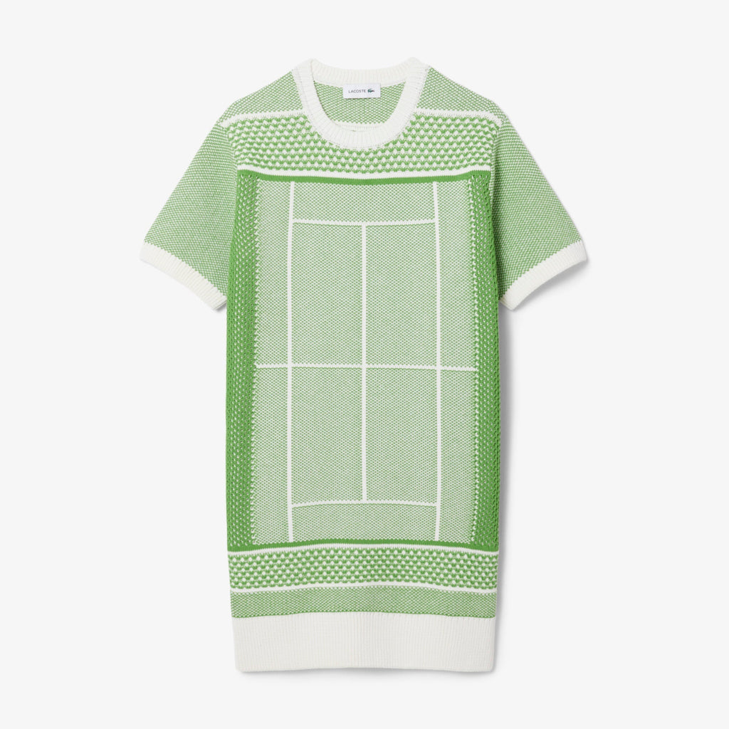 Lacoste Tennis Court Jacquard Sweater Dress - view 5