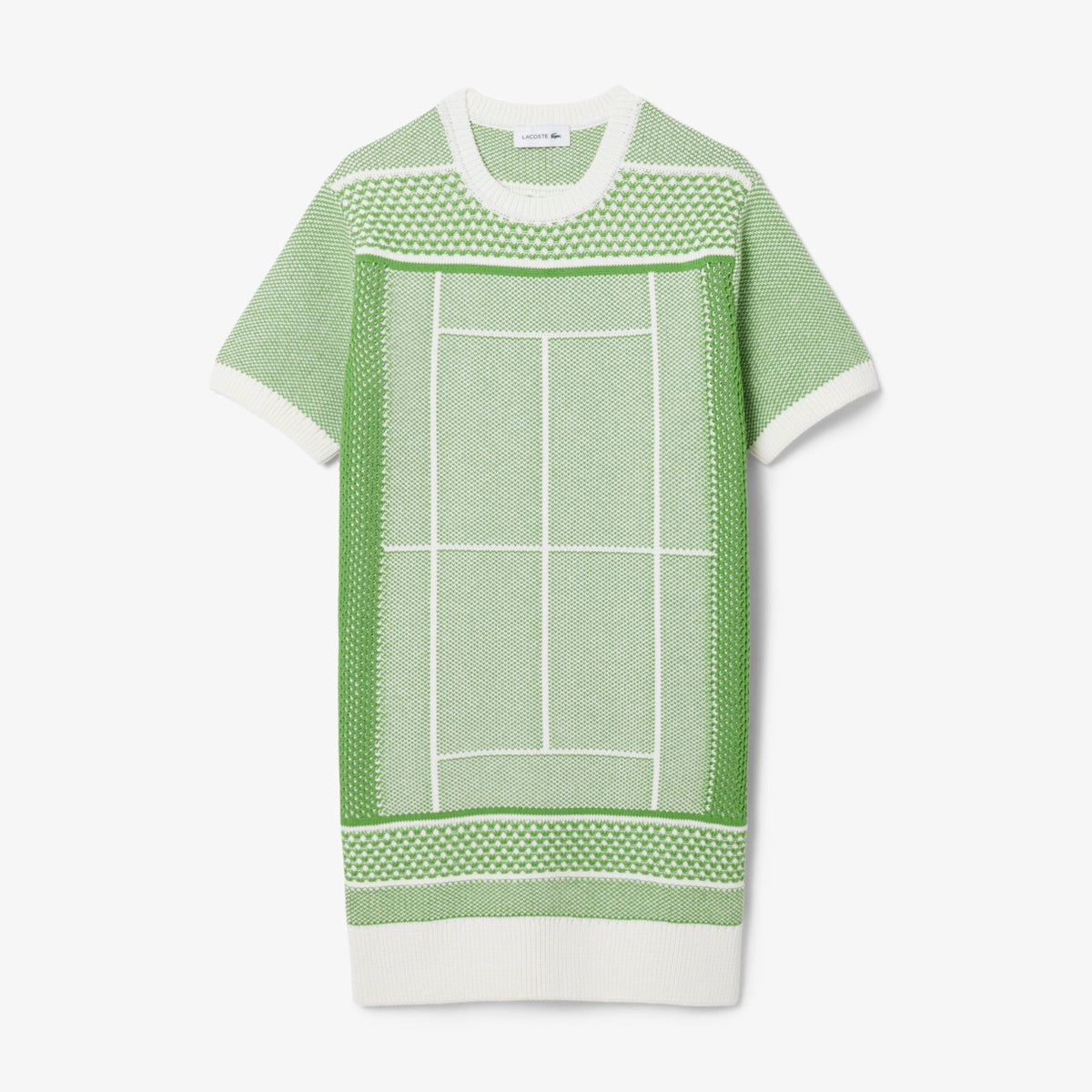 Lacoste Tennis Court Jacquard Sweater Dress - view 5