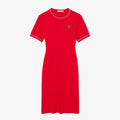 Lacoste Trim Accent Jersey T-shirt Dress