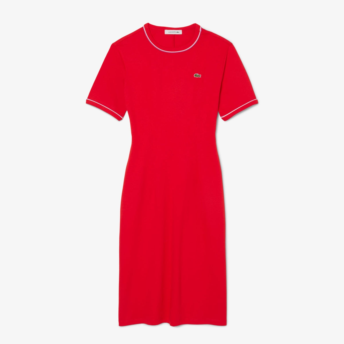 Lacoste Trim Accent Jersey T-shirt Dress