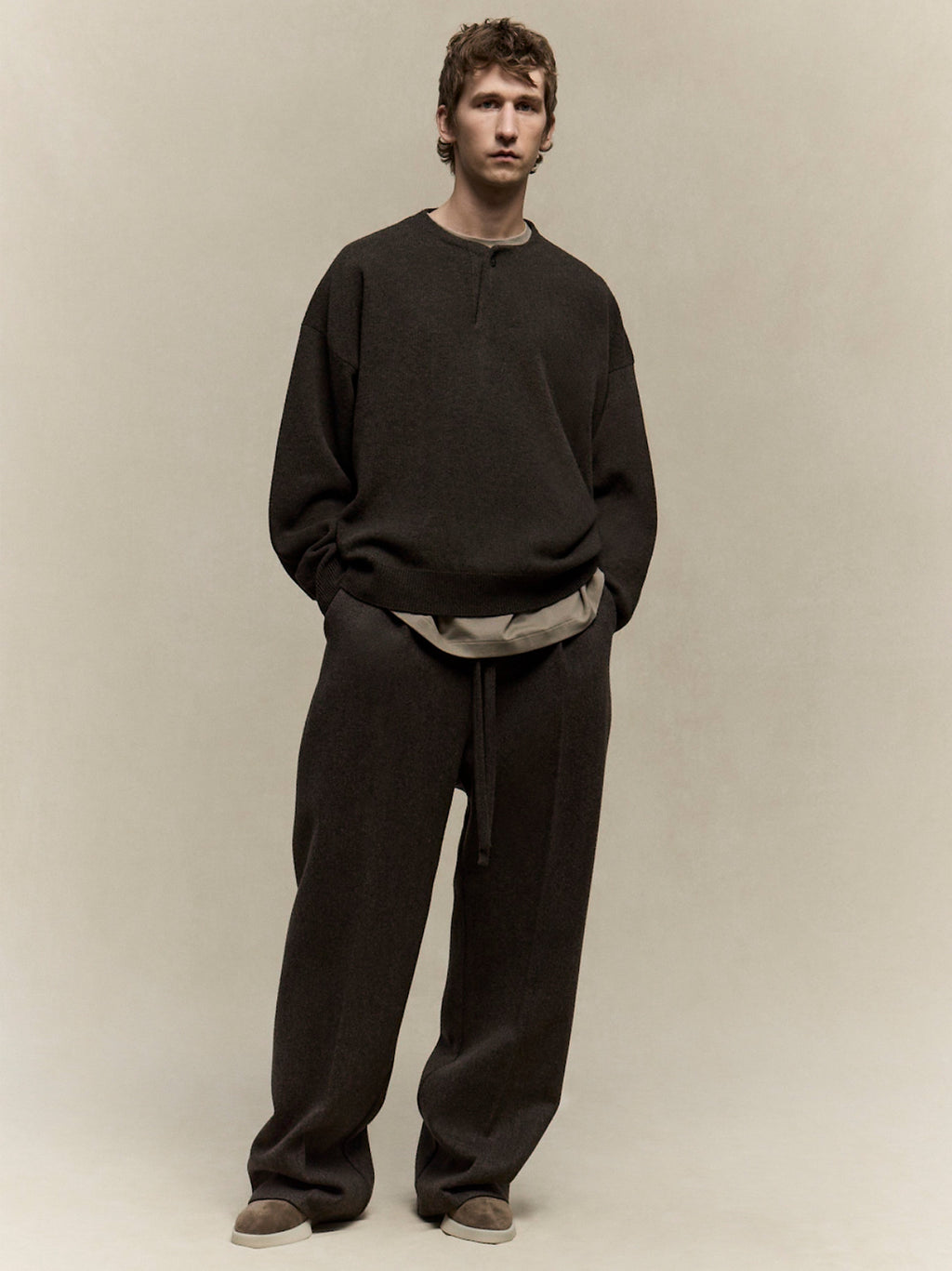 Fine Knit Henley