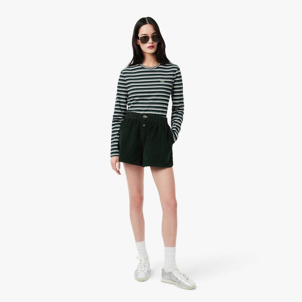 Lacoste Wide Fit Corduroy Shorts - view 2