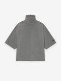 Wool Canvas High Neck Short Sleeve Shirt