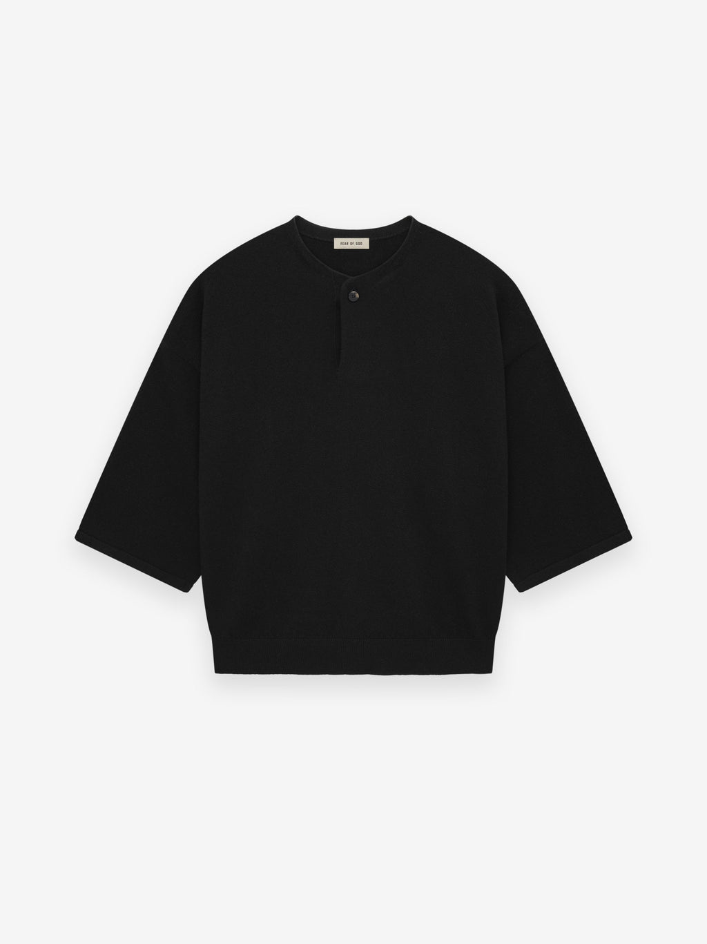Fine Knit Henley Tee
