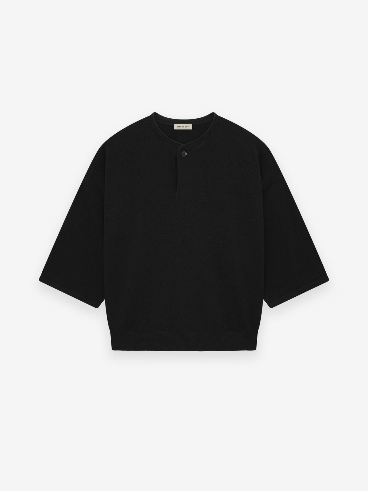Fine Knit Henley Tee