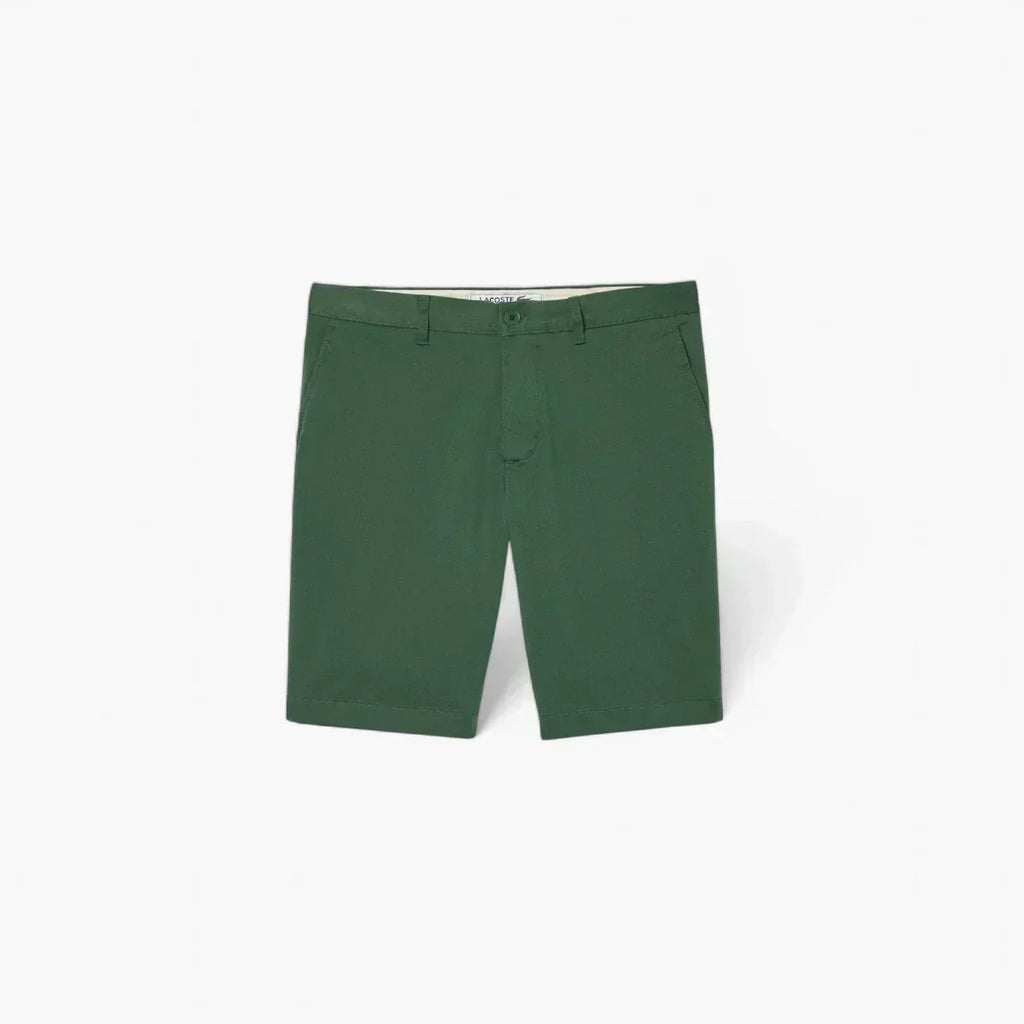 Slim Fit Stretch Cotton Shorts