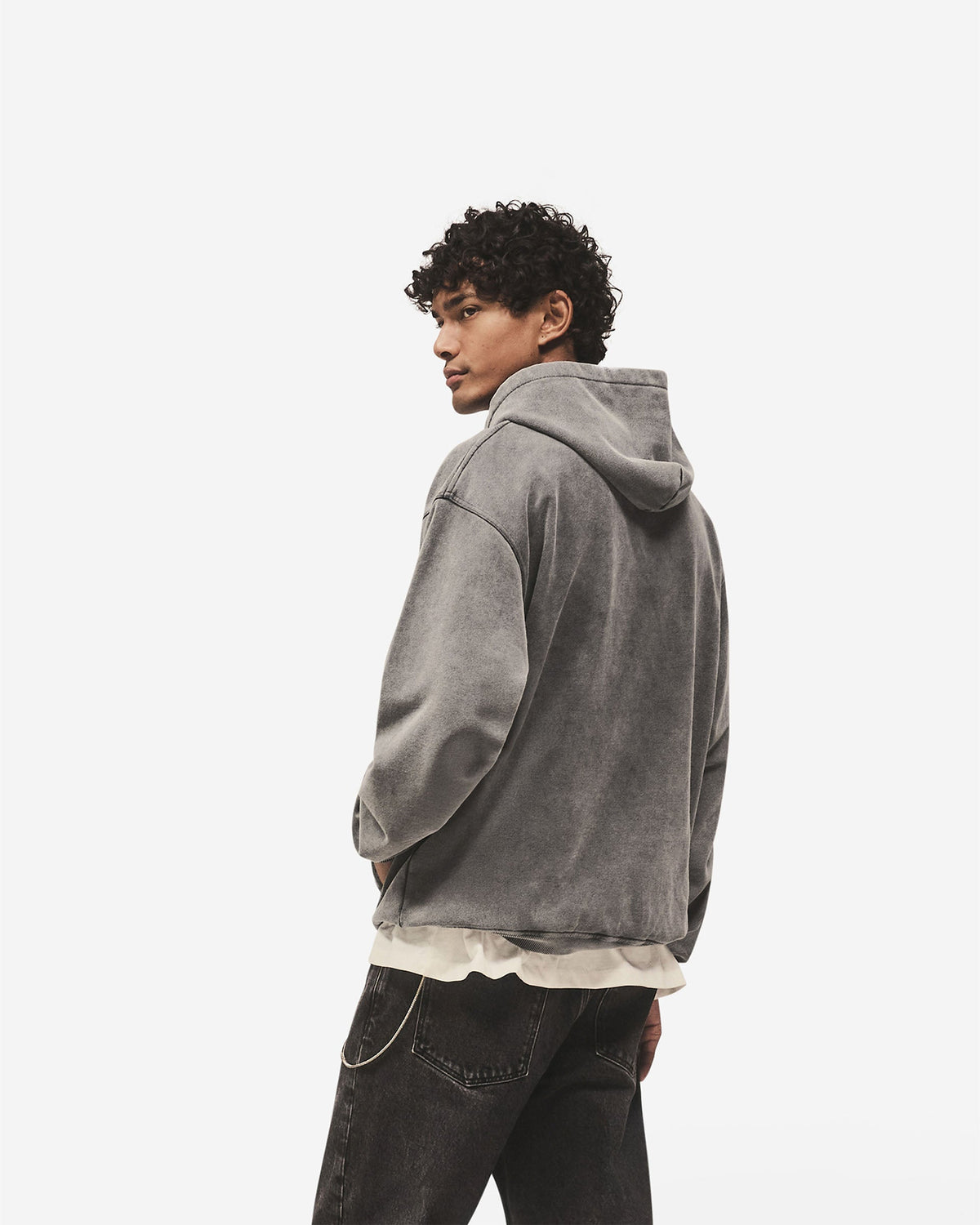 Script Logo Hoodie - Vintage Grey