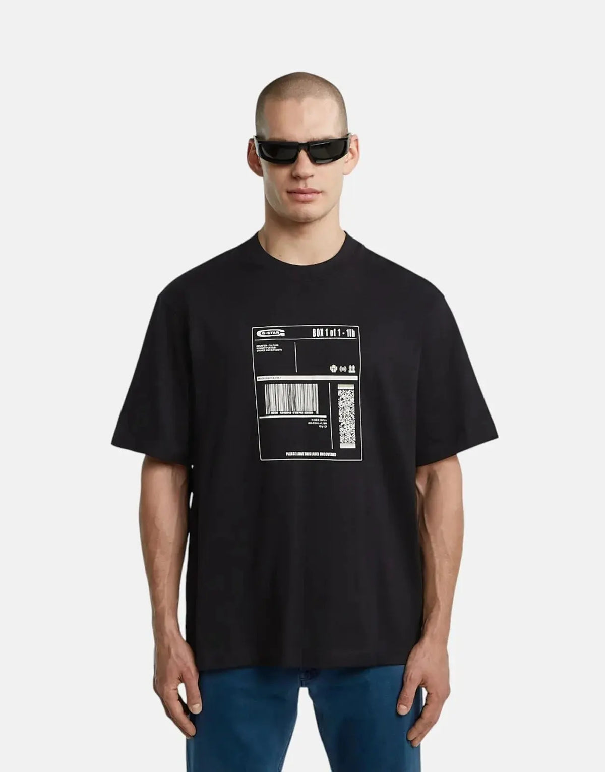 G-Star RAW Shipping Graphic Boxy Black T-Shirt