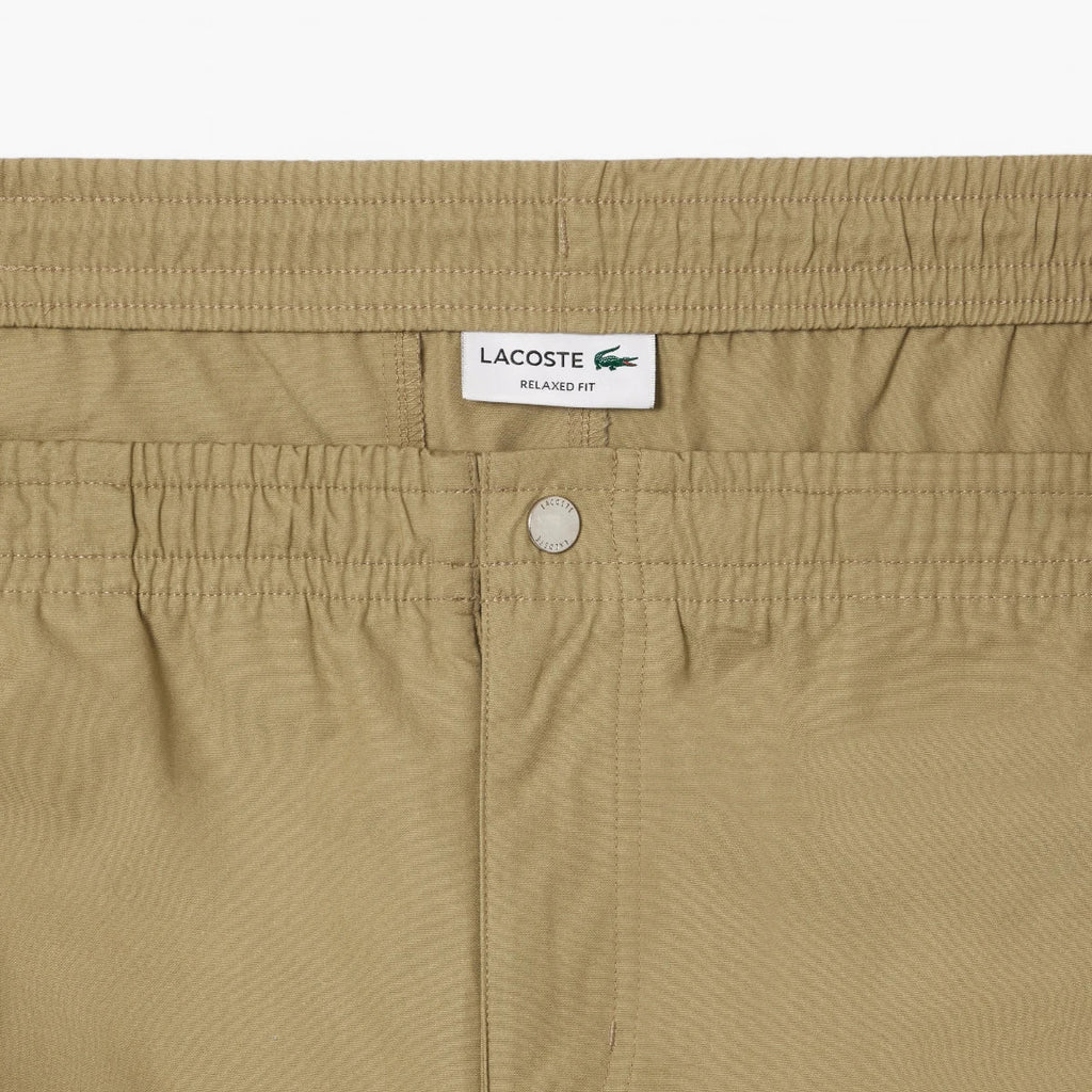 Relaxed Fit Poplin Shorts
