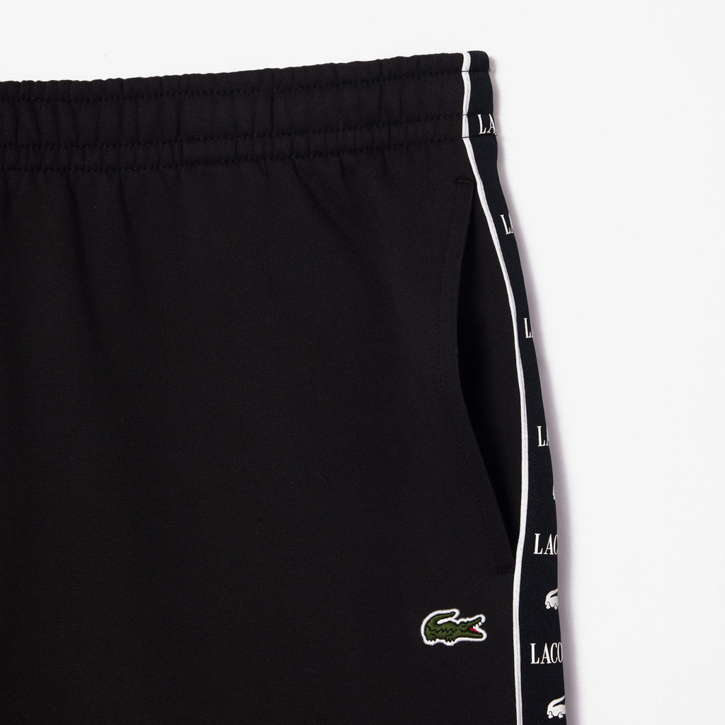 Lacoste Logo Stripe Fleece Jogger Shorts - view 2