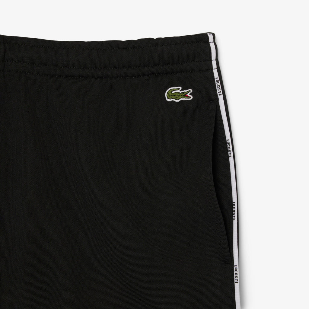 Lacoste Logo Trim Cotton Fleece Shorts - view 2