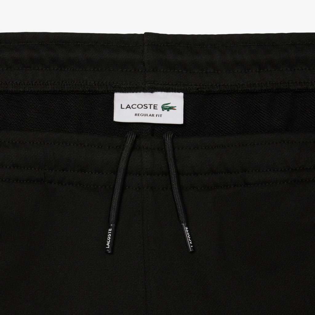 Lacoste Logo Trim Cotton Fleece Shorts - view 3