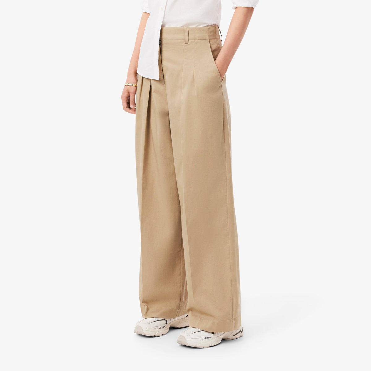 Lacoste Wide Fit Stretch Gabardine Chino Pants - view 3