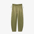 Lacoste Oversized Satin Cargo Pants