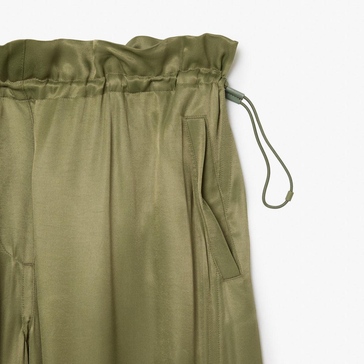 Lacoste Oversized Satin Cargo Pants - view 2