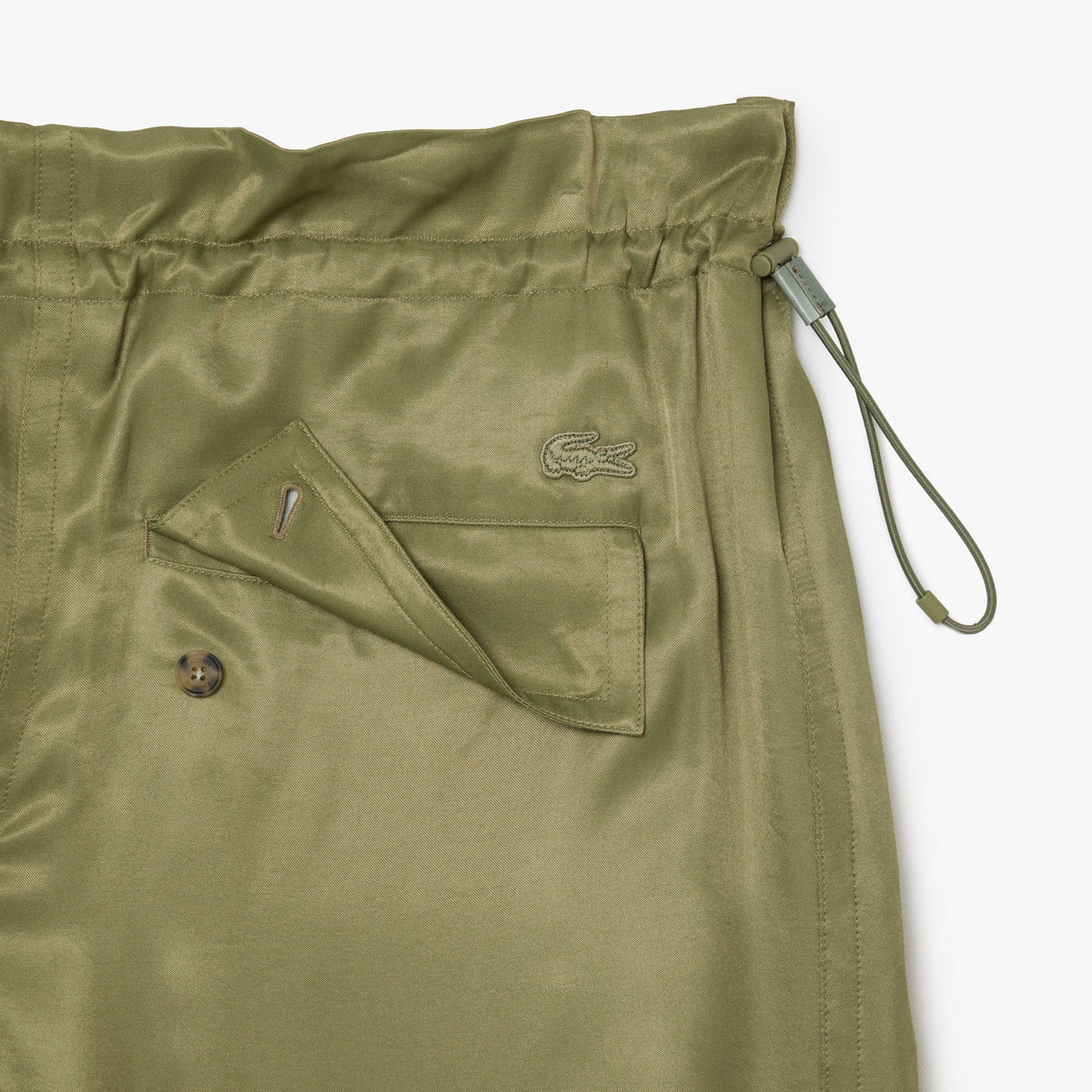 Lacoste Oversized Satin Cargo Pants - view 4