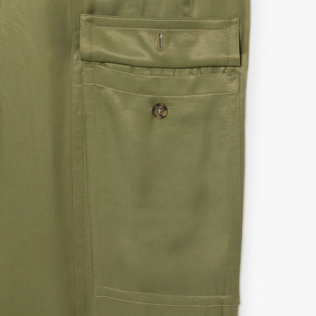 Lacoste Oversized Satin Cargo Pants - view 6