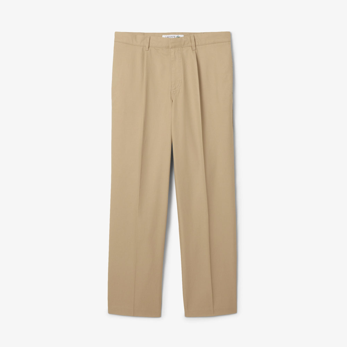 Lacoste Cotton Gabardine Pleat Front Chino Pants