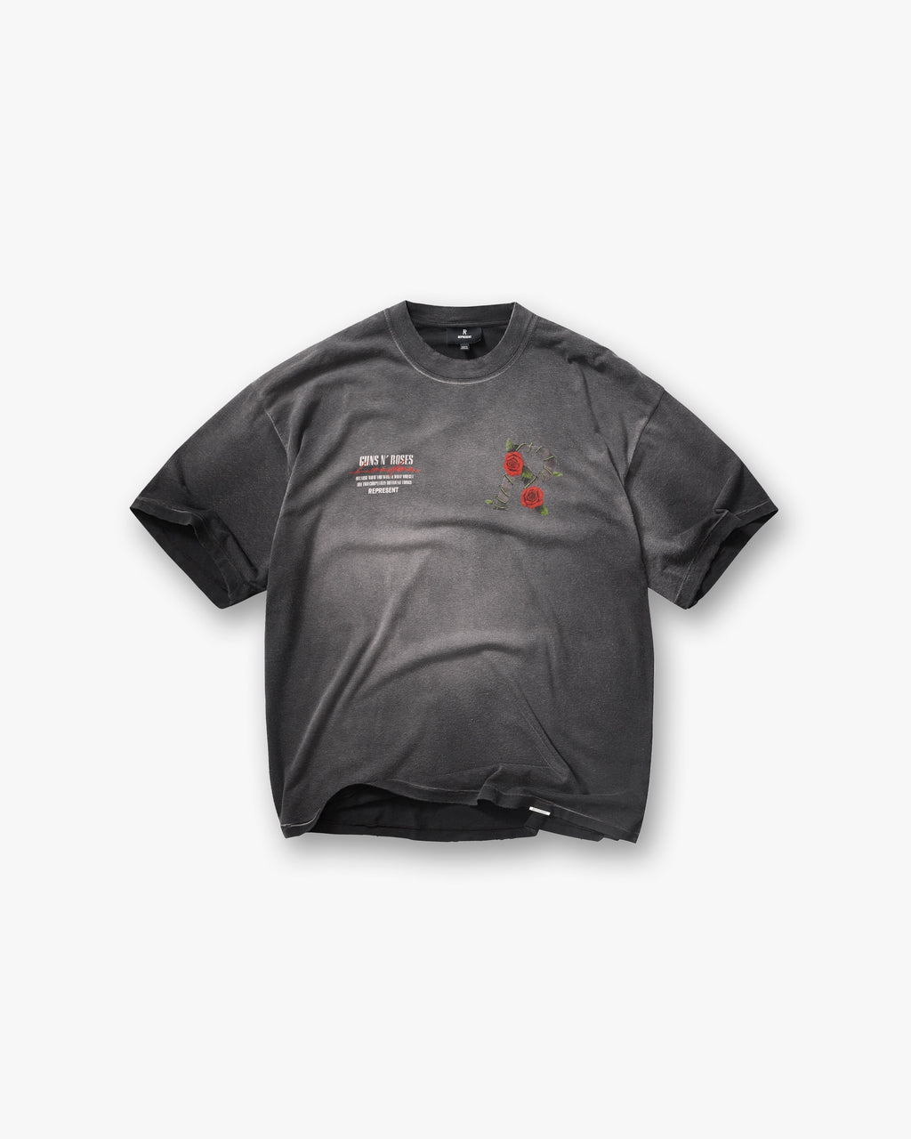 Represent X Guns N' Roses Tour T-Shirt - Stained Black