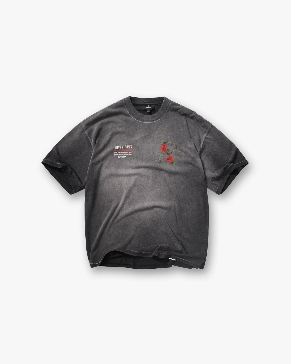 Represent X Guns N' Roses Tour T-Shirt - Stained Black