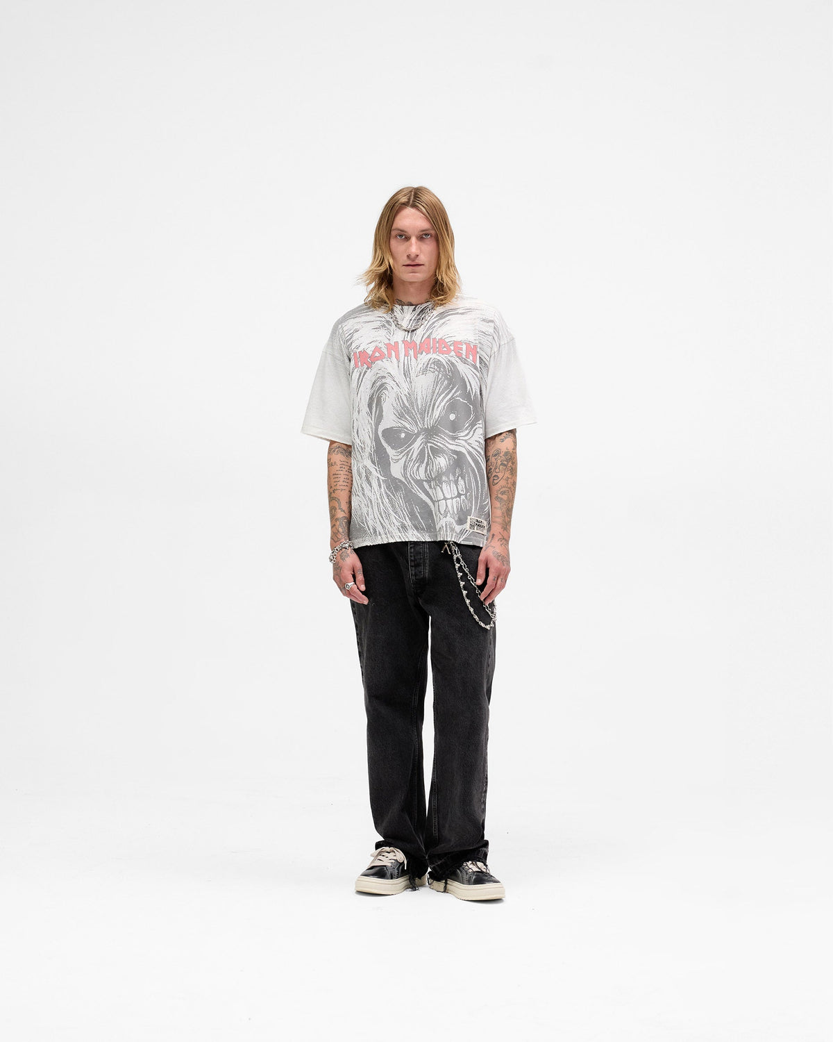 Represent X Iron Maiden Killers T-Shirt - Flat White