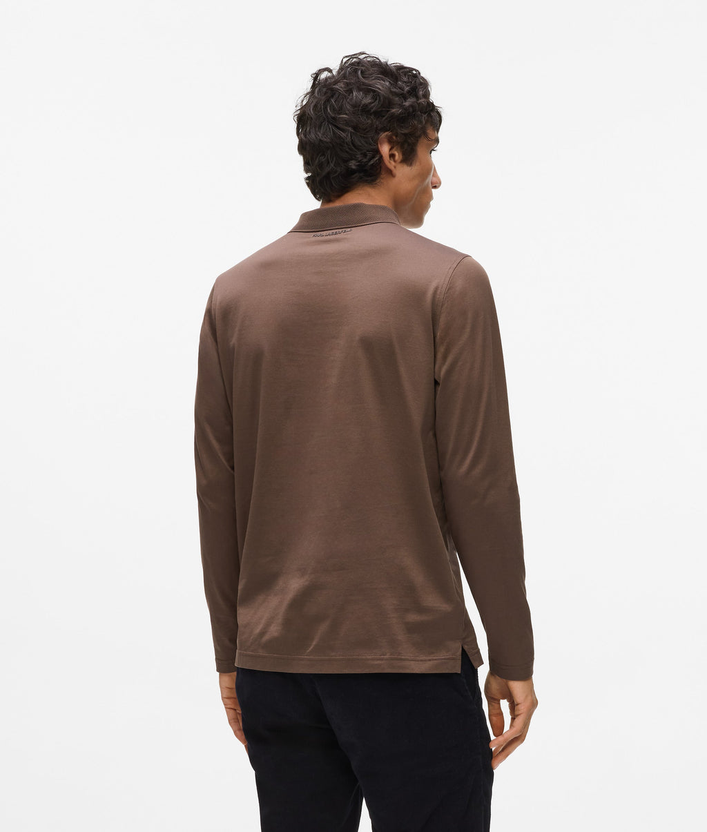 Long-sleeved polo shirt