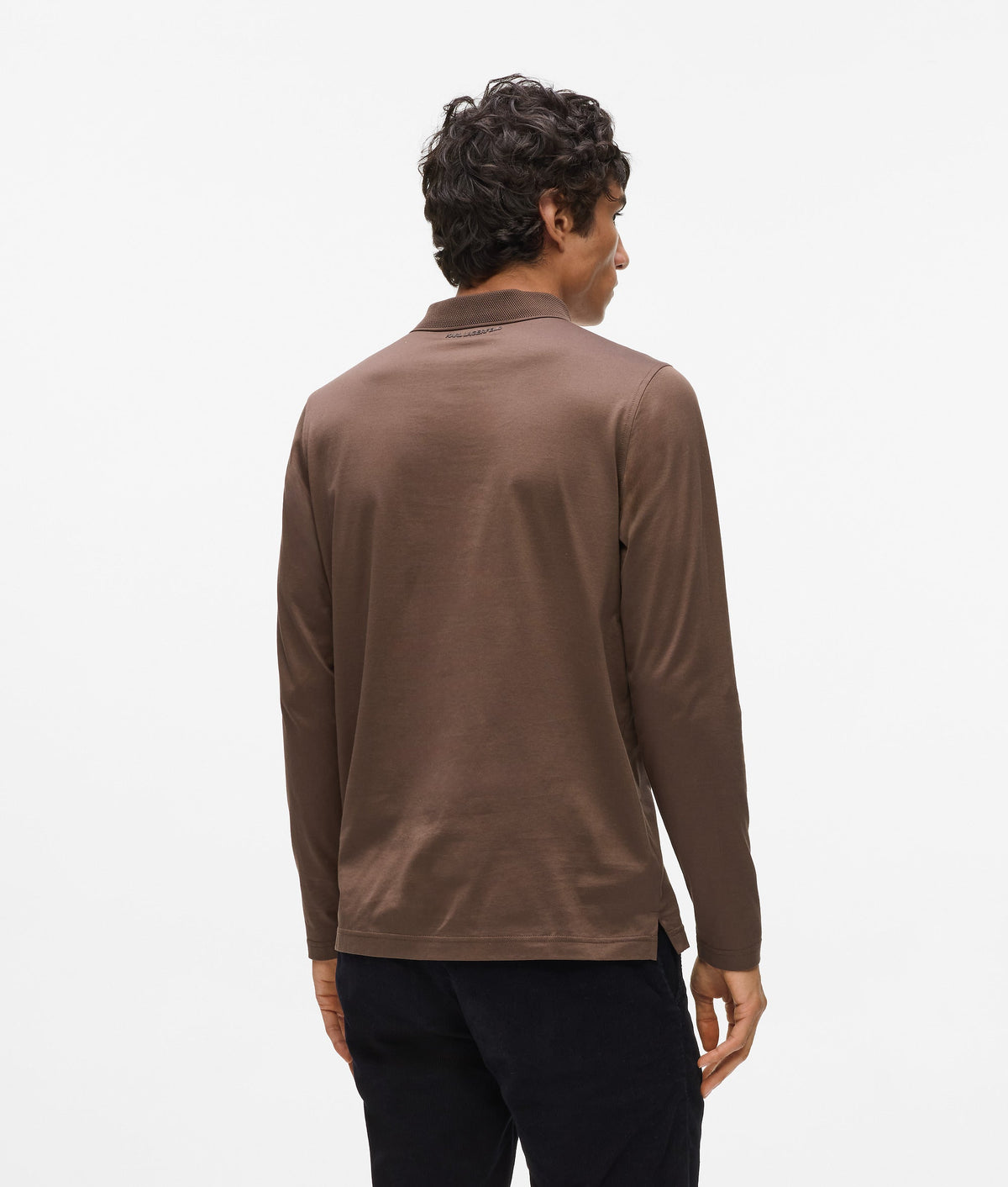 Long-sleeved polo shirt