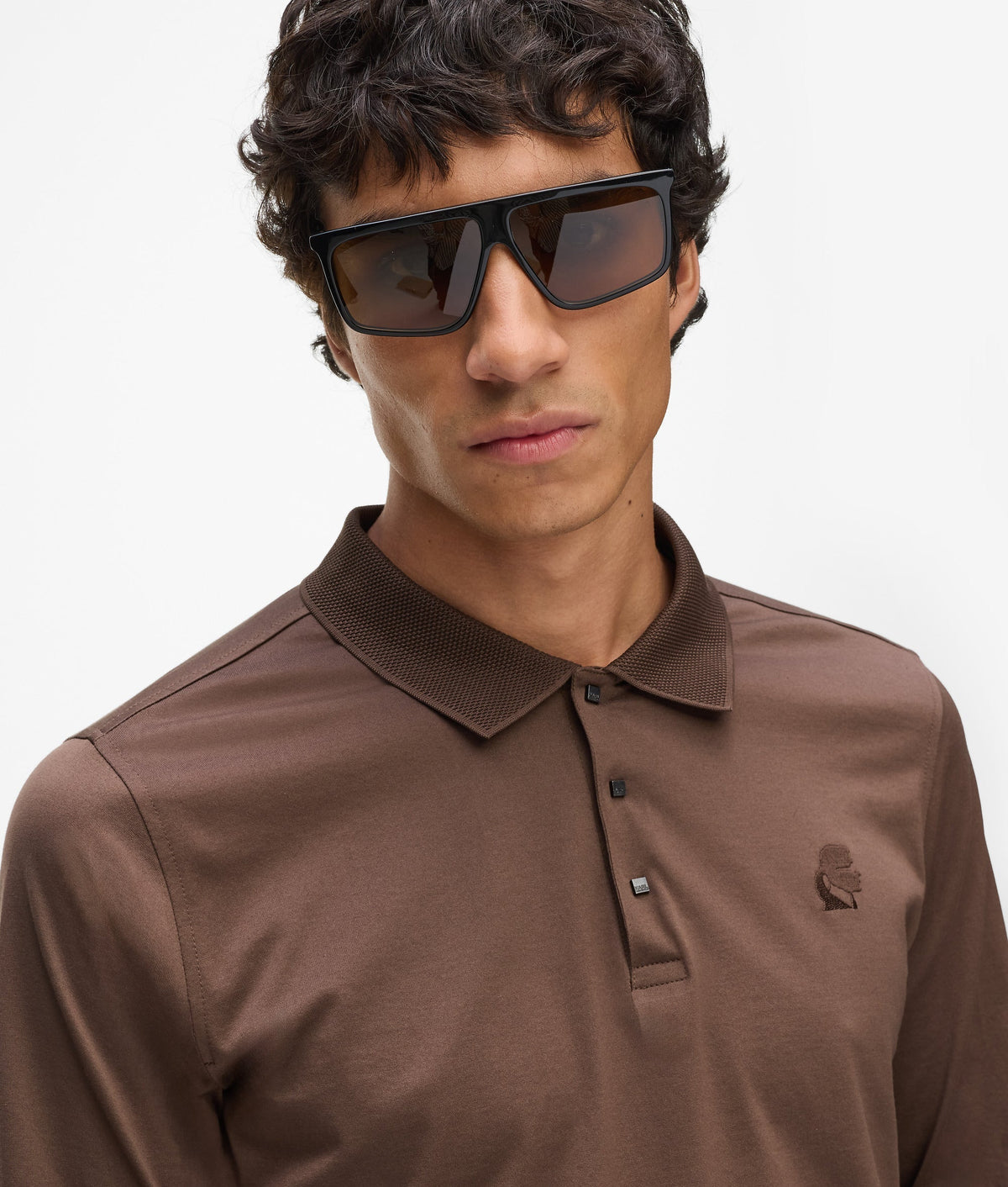 Long-sleeved polo shirt