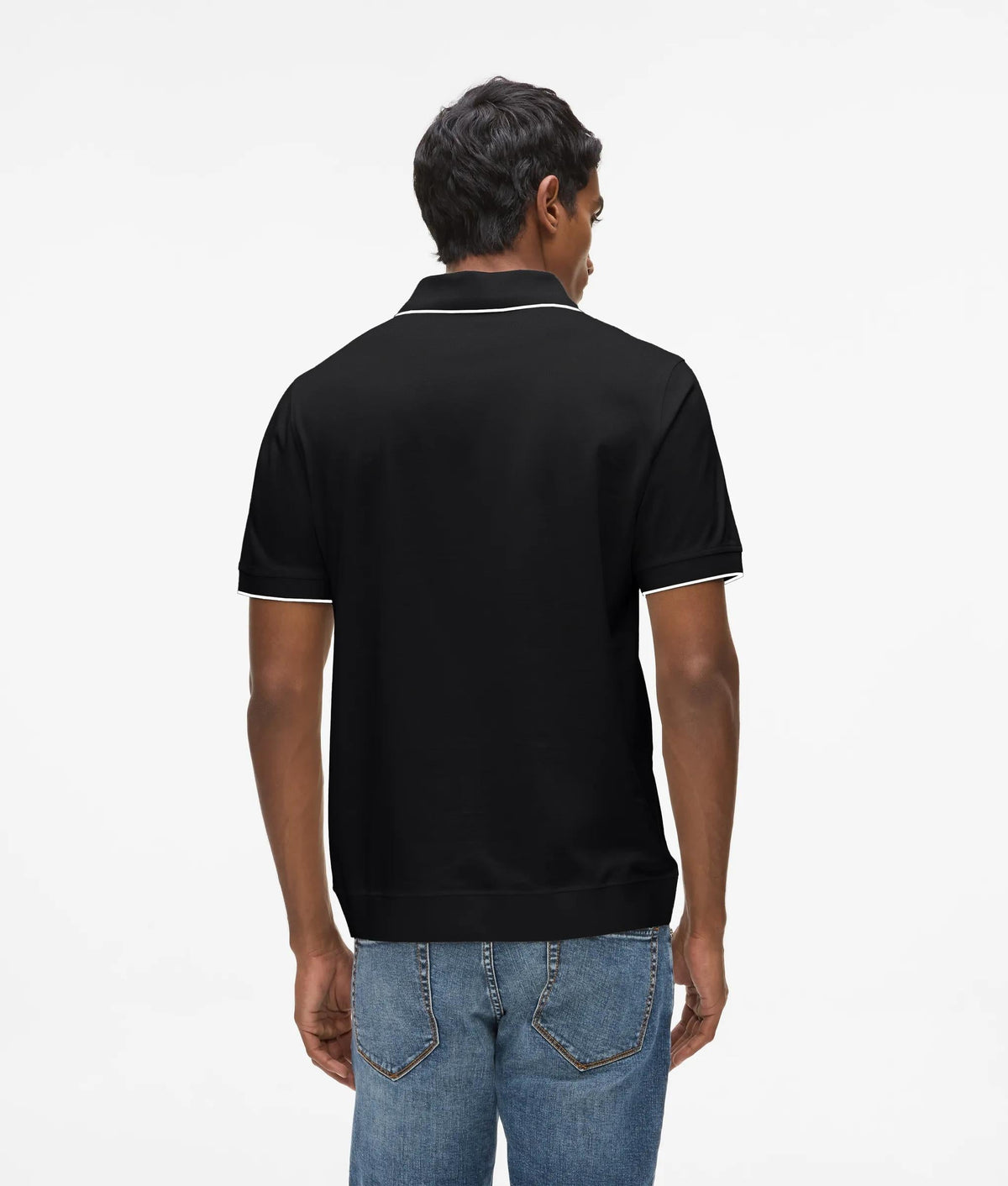 Zipped polo shirt