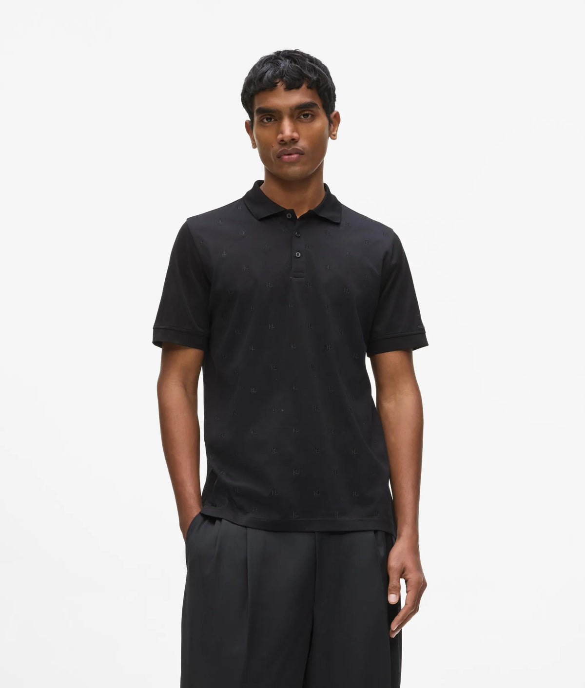 Monogram polo shirt