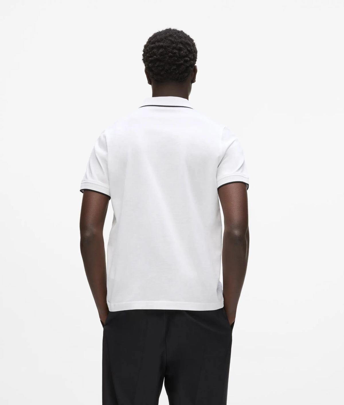 Textured polo shirt