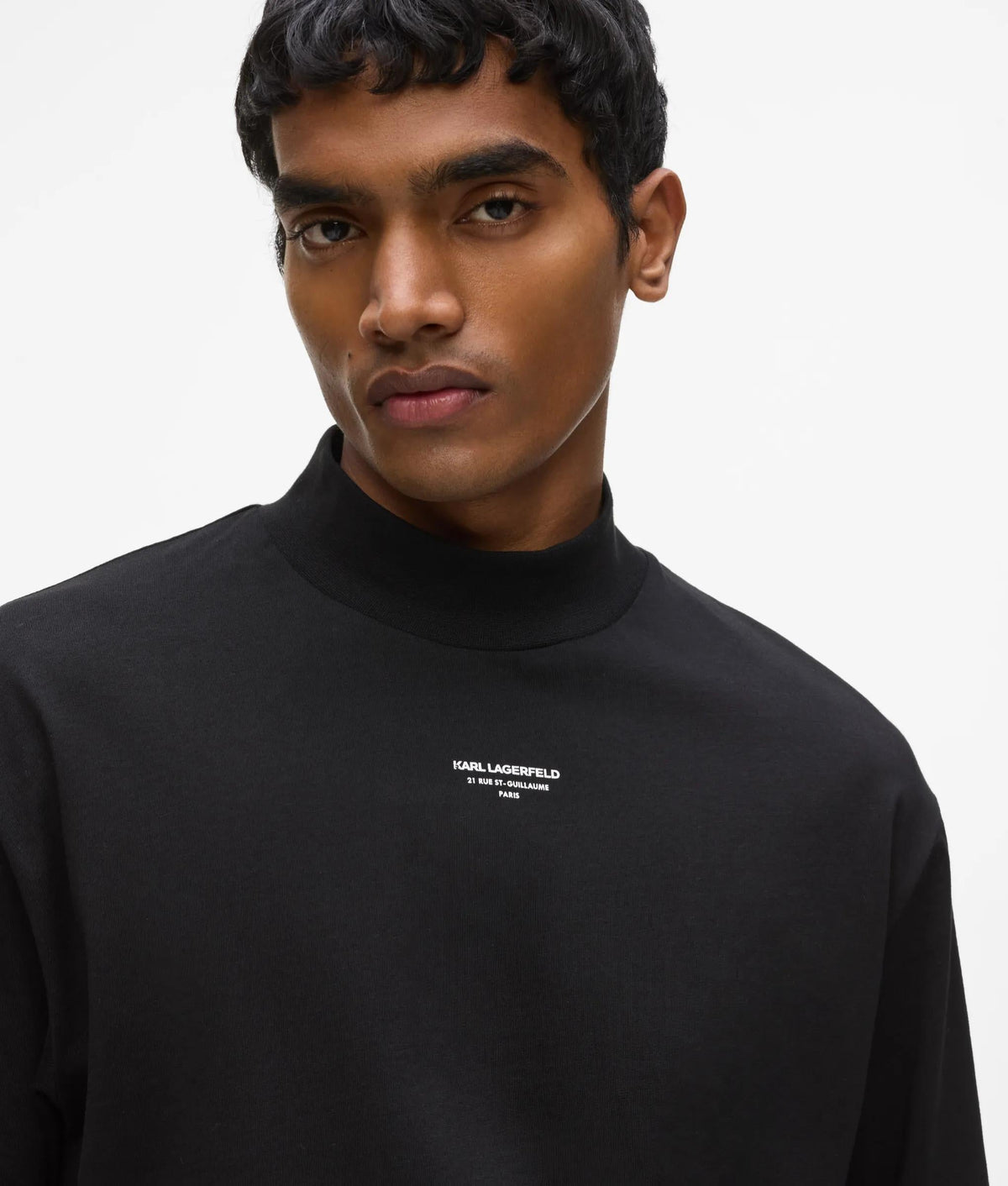 Mock-neck T-shirt