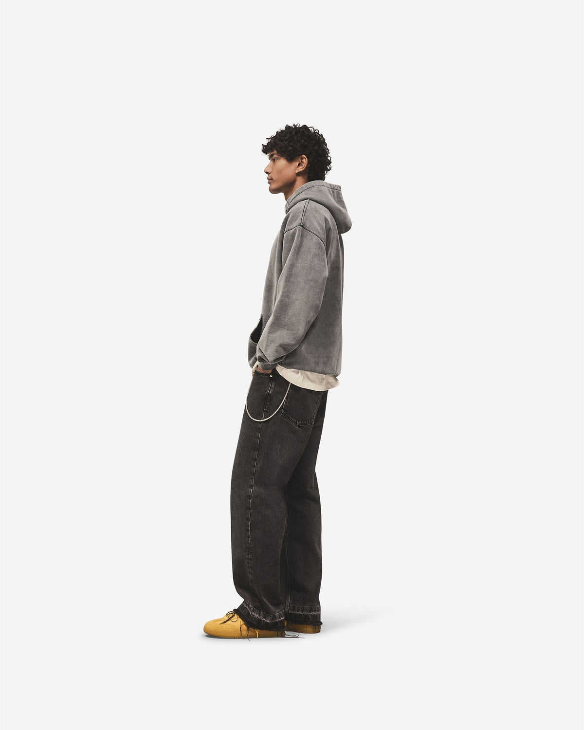 Script Logo Hoodie - Vintage Grey
